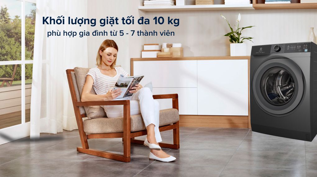 Vì sao máy giặt Electrolux inverter EWF1024M3SB 10kg được lựa chọn nhiều?