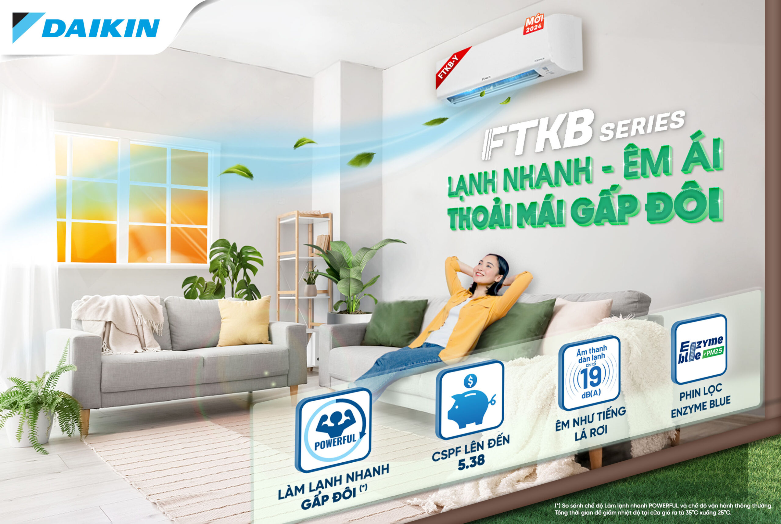 Điều hòa Daikin FTKB25YVMV – Làm mát tốt, ổn định, tiết kiệm điện giá chỉ 8 triệu