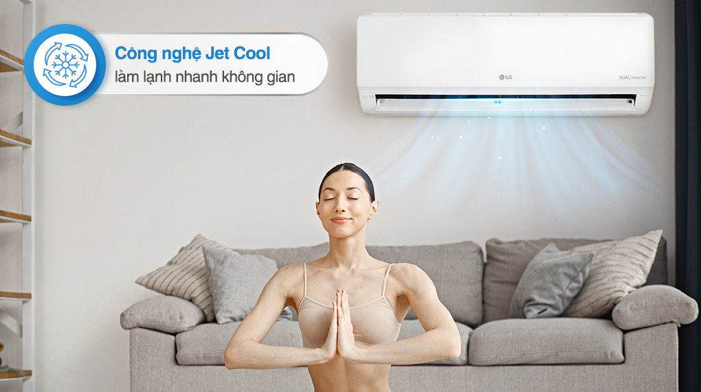 Đánh giá tính năng đặc biệt của điều hòa LG V10WIN1: Làm mát nhanh chóng, vận hành êm ái