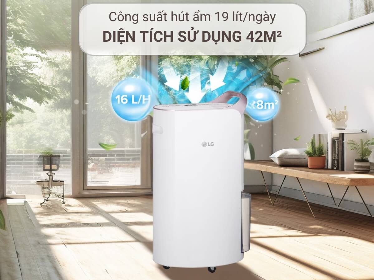 Hướng dẫn sử dụng máy hút ẩm LG Dual Inverter MD16GQSE0 16L, MD19GQGE0 19L
