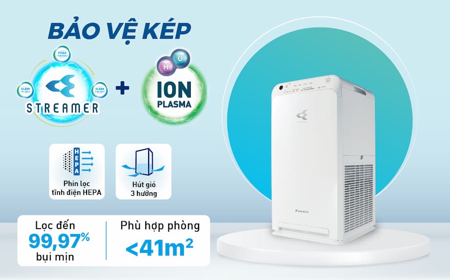 Khám phá công nghệ của máy lọc không khí Daikin MC55UVM6-7