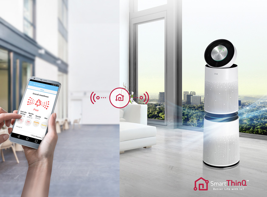 Hướng dẫn sử dụng máy lọc không khí LG PuriCare 360 độ 1 tầng/2 tầng