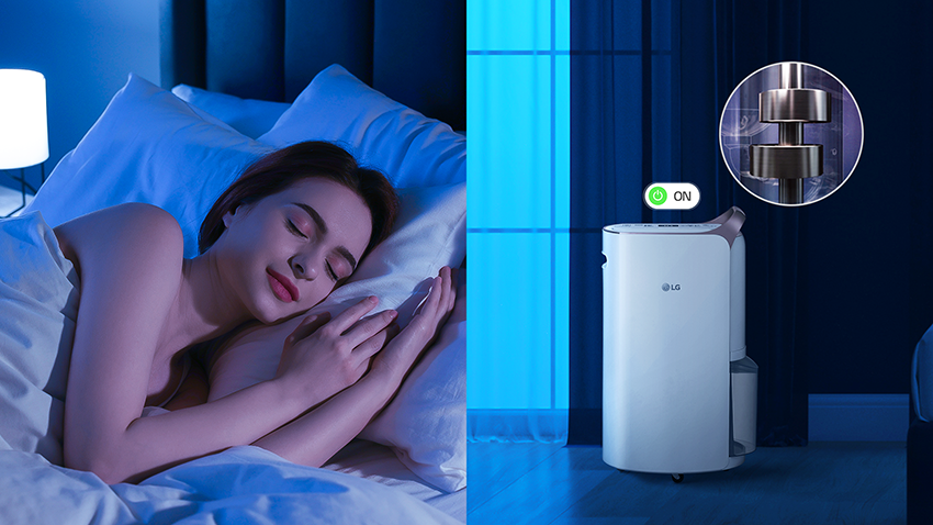 Máy lọc không khí LG PuriCare Aero Furniture và máy hút ẩm biến tần kép LG