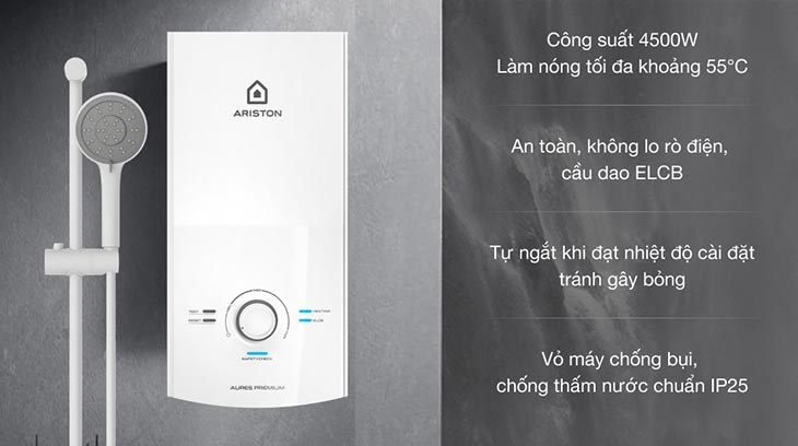 Cách sử dụng máy nước nóng trực tiếp Ariston chính xác nhất
