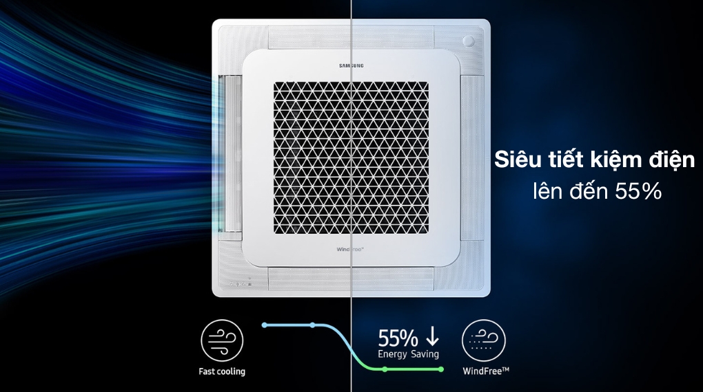 Điều hòa âm trần Samsung AC140TN4DKC/EA công suất lớn, làm mát cực nhanh