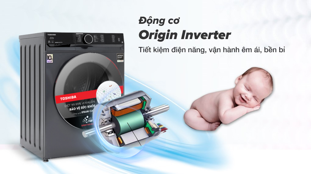 Phân tích khả năng giặt sạch trên máy giặt Toshiba inverter TW-BK115G4V(MG)