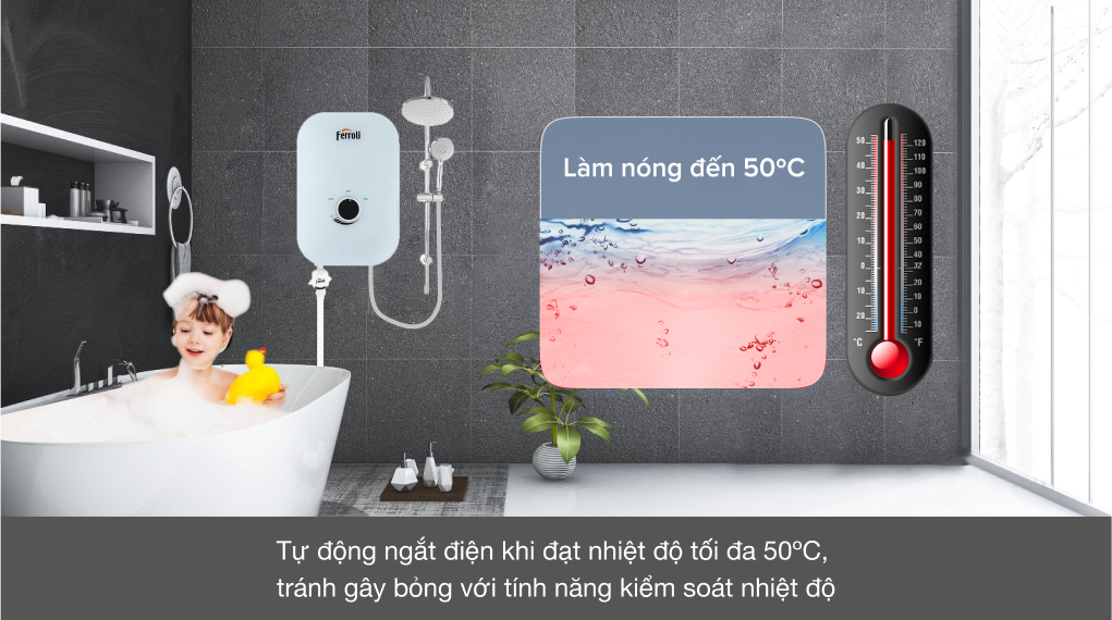 3 chế độ an toàn của bình nóng lạnh trực tiếp