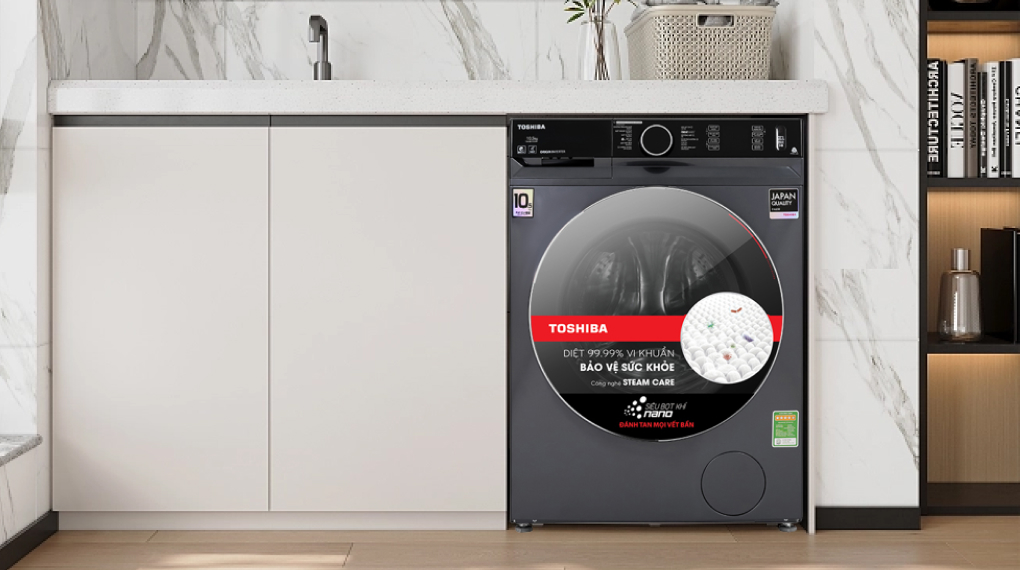 Máy giặt Toshiba inverter TW-BK115G4V(SS) đánh bay mọi vết bẩn trên quần áo