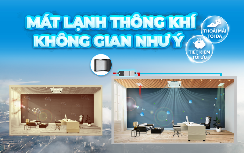 Giải pháp hoàn hảo khi gặp tình trạng phòng kín máy lạnh thiếu oxy
