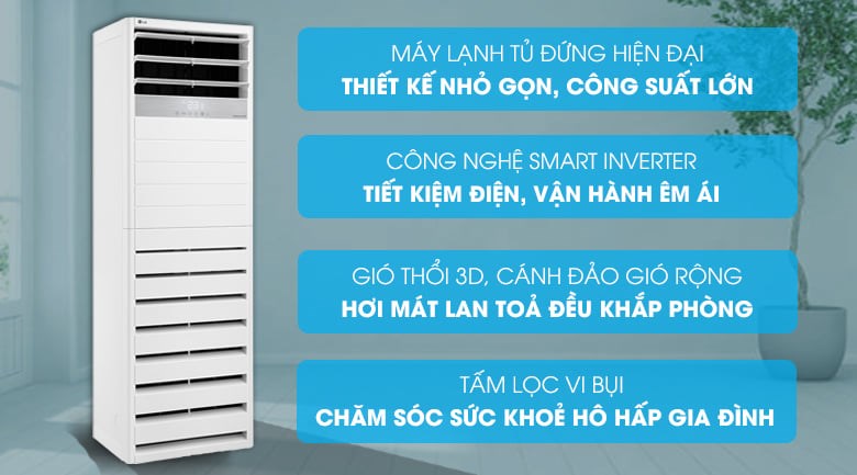 Những ưu điểm  vượt trội của điều hòa tủ đứng