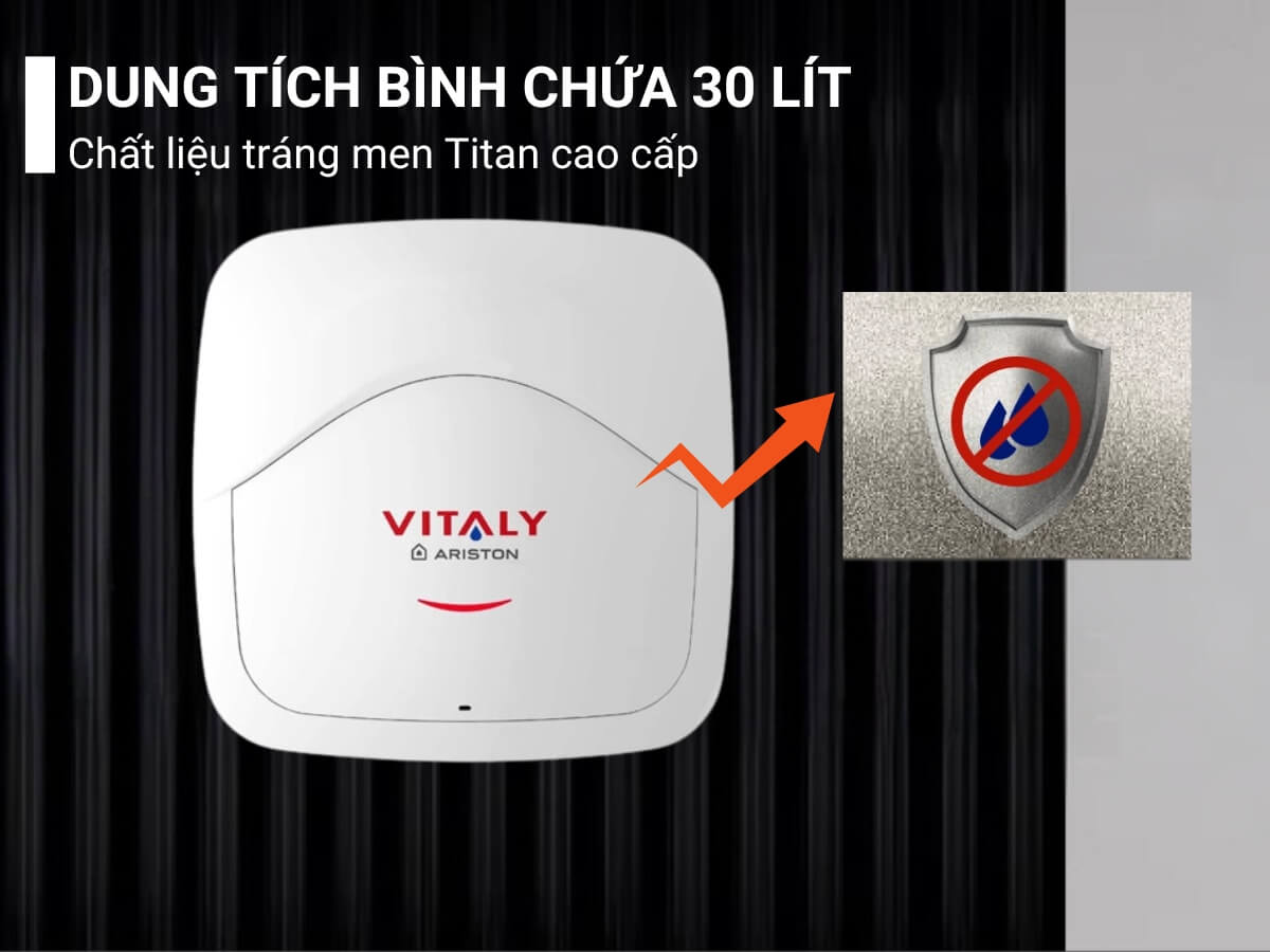 Bình nóng lạnh Ariston Vitaly 30 lựa chọn an toàn cho gia đình bạn!