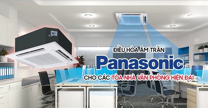 Điều hòa âm trần giá rẻ Panasonic mang thiết kế nhỏ gọn và thanh lịch