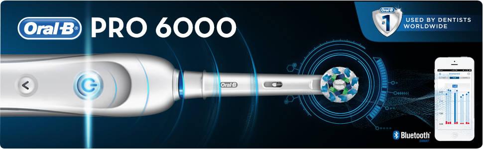 Thông tin về sản phẩm bàn chải điện Bàn chải điện Braun OralB pro 6000 Smart Series Bluetooth