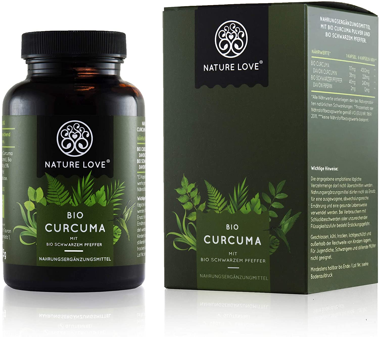 Thông tin sản phẩm viên nang chống ung thư Bio Curcuma Kapseln Nature Love