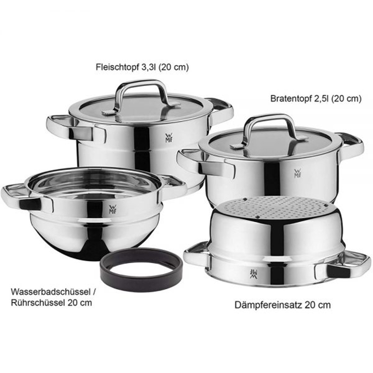 Bộ nồi xửng WMF Compact Cuisine Pot 4 món