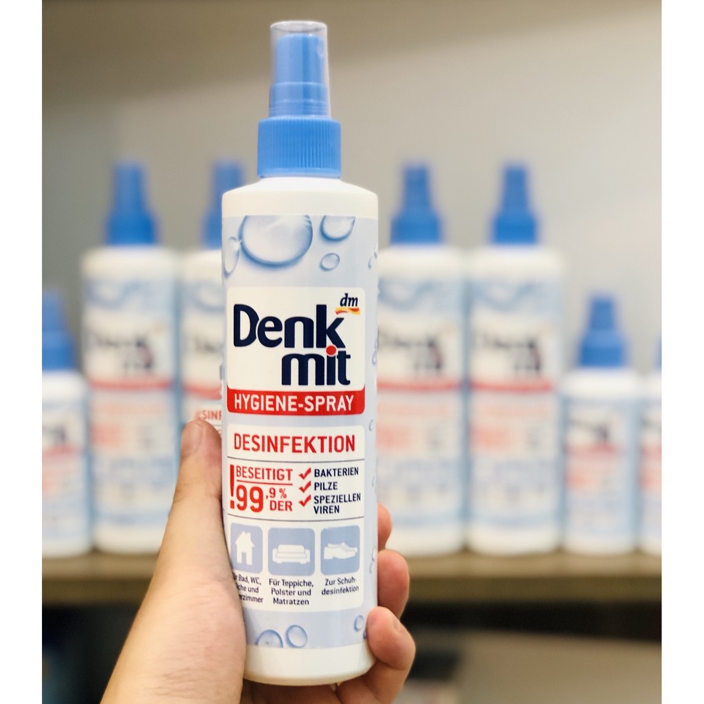 Cách sử dụng xịt khử trùng Denkmit Hygiene - Spray 400ml