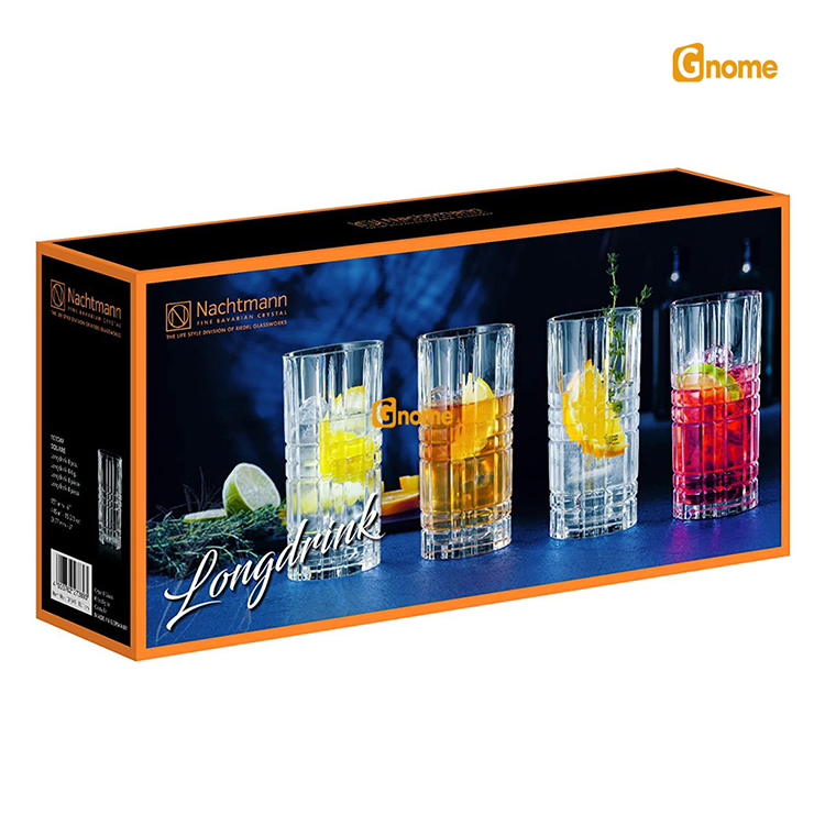 Cốc pha lê Nachtmann Square Longdrink 4 món