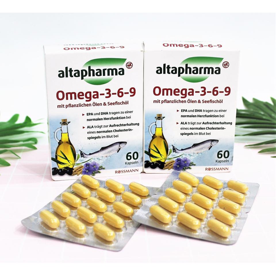 Tác dụng của dầu cá thực vật Omega 3 6 và 9 hộp 60 viên