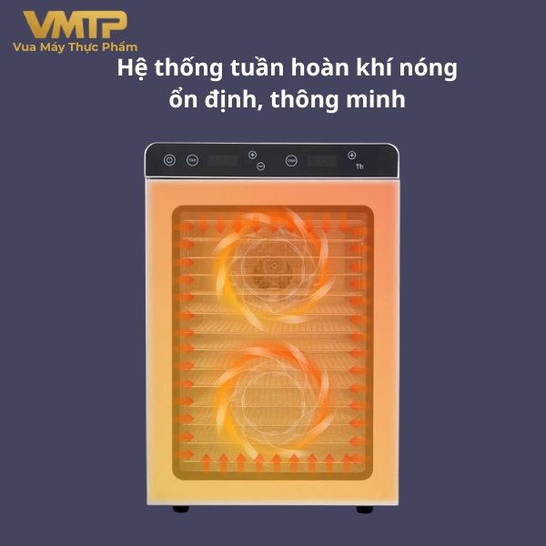 Máy Sấy Thực Phẩm Công Nghiệp 16 Khay SS-16C