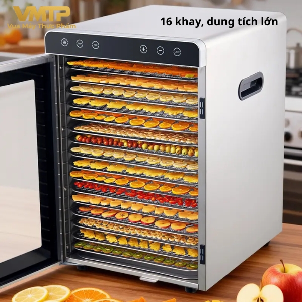 Máy Sấy Thực Phẩm Công Nghiệp 16 Khay SS-16D