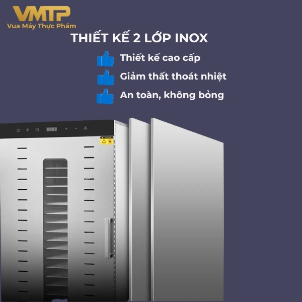 Máy Sấy Thực Phẩm Công Nghiệp 16 Khay SS-16H