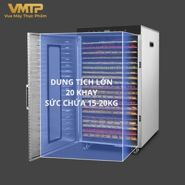 Máy Sấy Thực Phẩm Công Nghiệp 20 Khay SS-20H