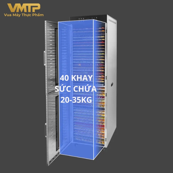 Máy Sấy Thực Phẩm Công Nghiệp 40 Khay SS-40H