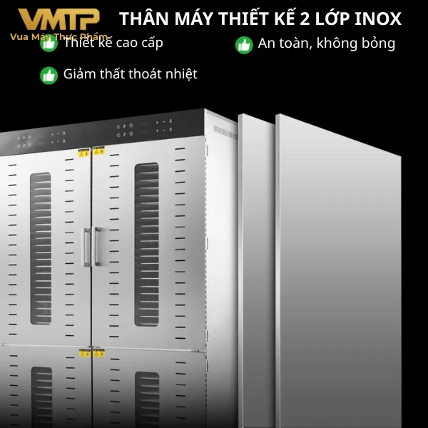 Máy Sấy Thực Phẩm Công Nghiệp 96 Khay SS-96H