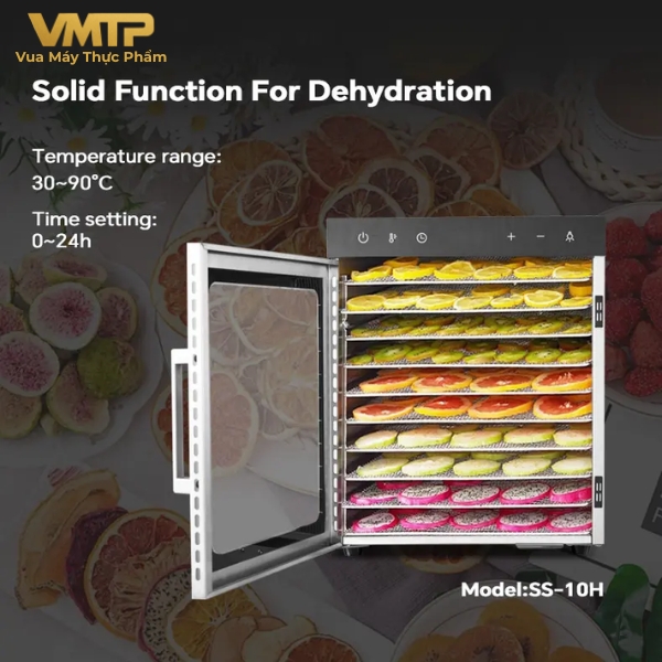 Máy Sấy Thực Phẩm Gia Đình 10 Khay SS-10H