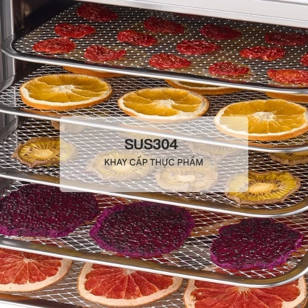 Máy Sấy Thực Phẩm Gia Đình 12 Khay SS-12H