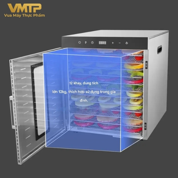 Máy Sấy Thực Phẩm Gia Đình 12 Khay SS-12H