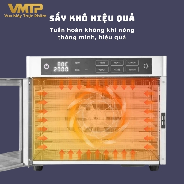Máy Sấy Thực Phẩm Gia Đình 6 Khay SS-06F