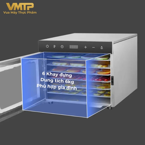 Máy Sấy Thực Phẩm Gia Đình 6 Khay SS-06H