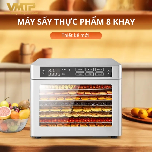 Máy Sấy Thực Phẩm Gia Đình 8 Khay SS-08F