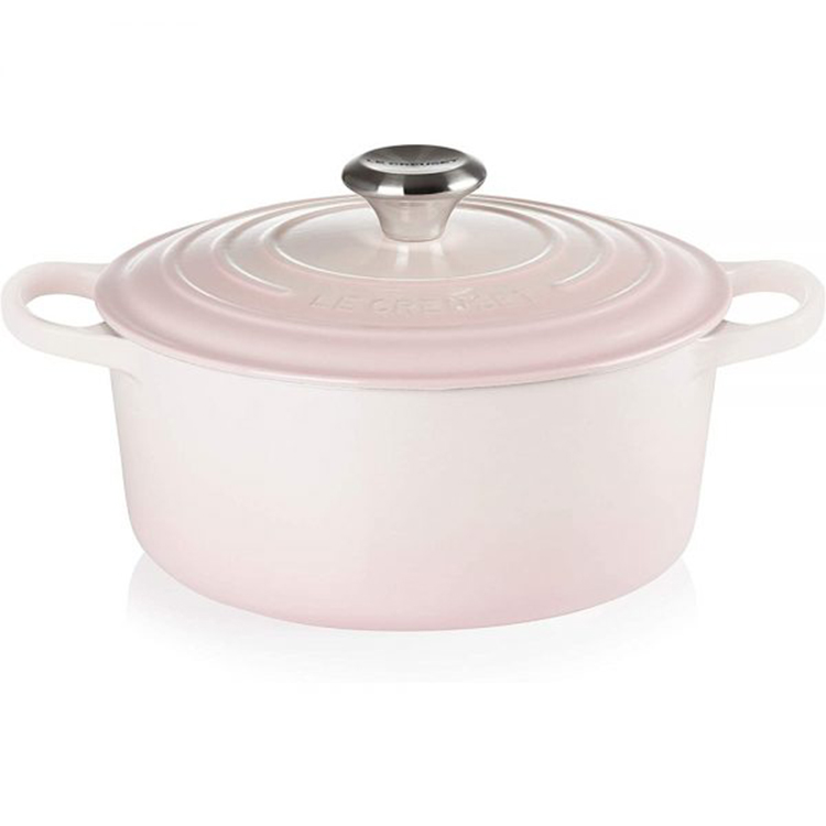 Nồi gang Le Creuset Brater Rund Evo 24cm Shell Pink