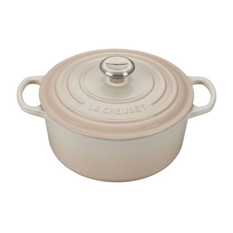 Nồi gang Le Creuset Meringue màu cát 24cm