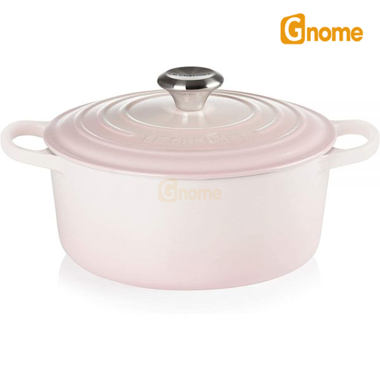 Nồi gang LeCreuset Bräter rund Evo 24cm Shell Pink