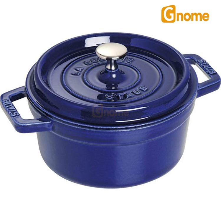 Nồi gang Staub Round Cocotte Blue 20cm