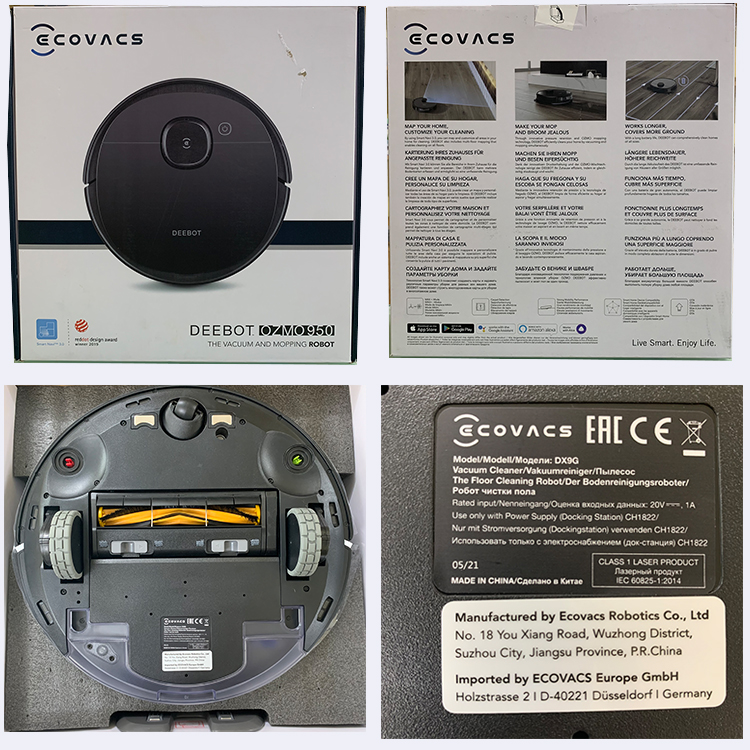 Hình ảnh thực tế Robot hút bụi và lau nhà Ecovacs Deebot Ozmo 950 - Bản Đức