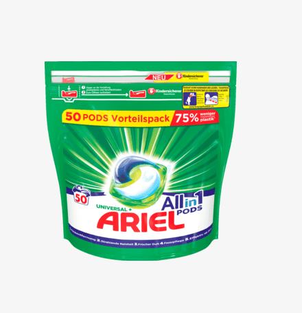 Viên giặt ARIEL dạng túi 50 viên