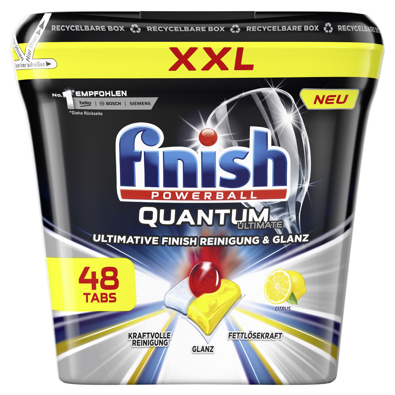 Hướng dẫn sử dụng Viên rửa bát Finish Quantum Ultimate 48 viên