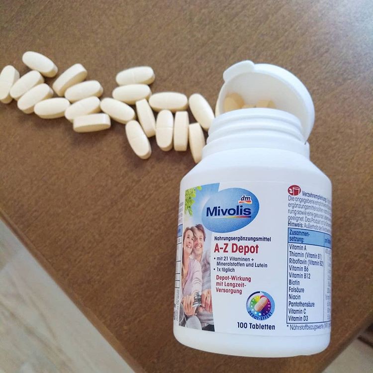 Vitamin tổng hợp Mivolis A Z Depot cho người dưới 50 tuổi, 100 viên 