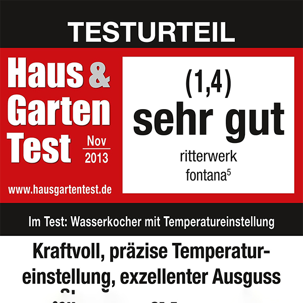 Ấm Siêu Tốc Ritter Fontana 5 [Made in Germany]