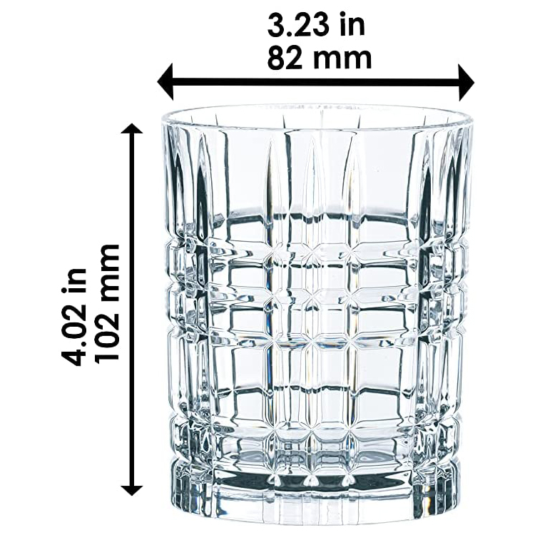 Bộ 4 cốc thủy tinh Whisky Nachtmann Square 101050 [Hàng Đức]