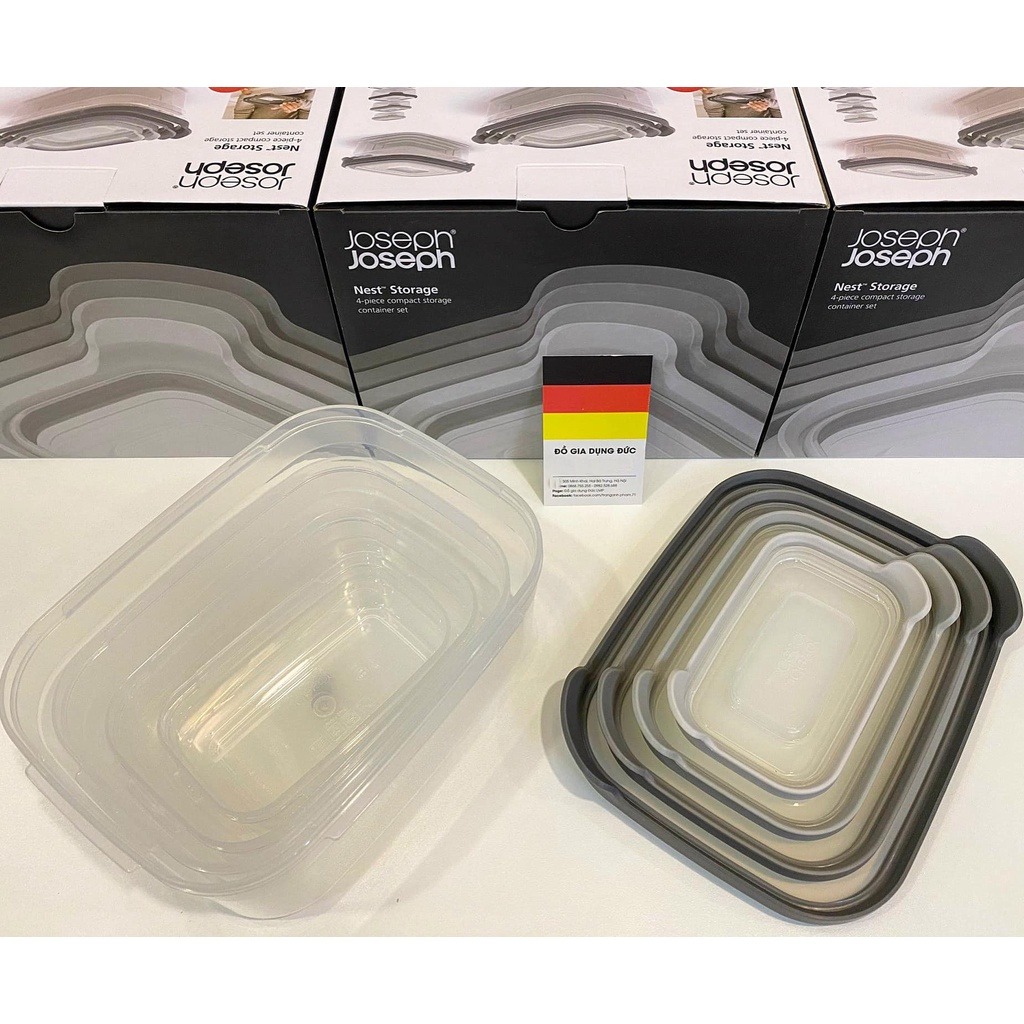 Bộ 4 Hộp Đựng Thực Phẩm Joseph Joseph 98472