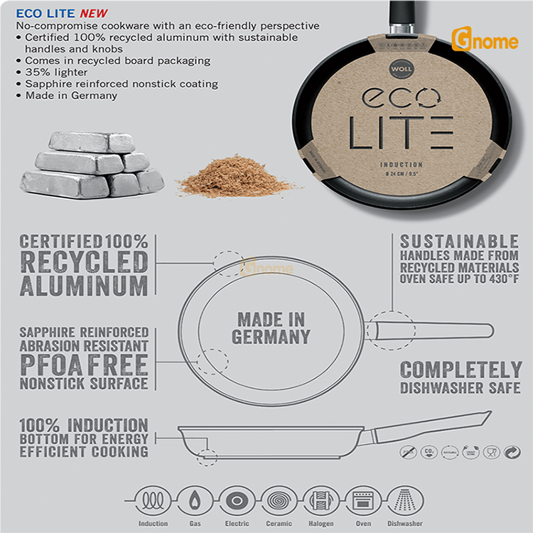 Chảo gang sâu lòng Woll 11030ELI 30cm [Made in Germany]