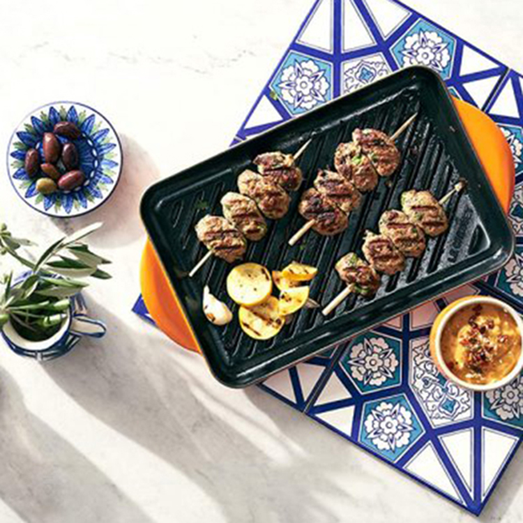 Chảo nướng chữ nhật Le Creuset 32x22cm Orange [Made in France]