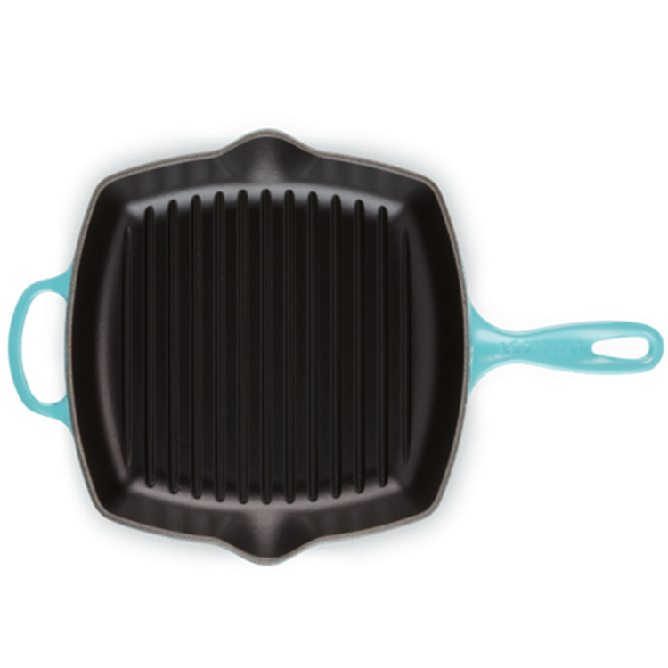 Chảo nướng vuông Le Creuset 26cm Karibik Blau [Made in France]