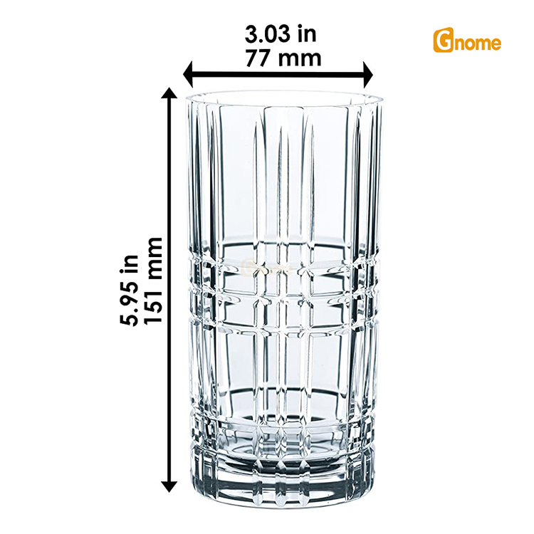 Cốc pha lê Nachtmann Square Longdrink 4 món [Hàng Đức]