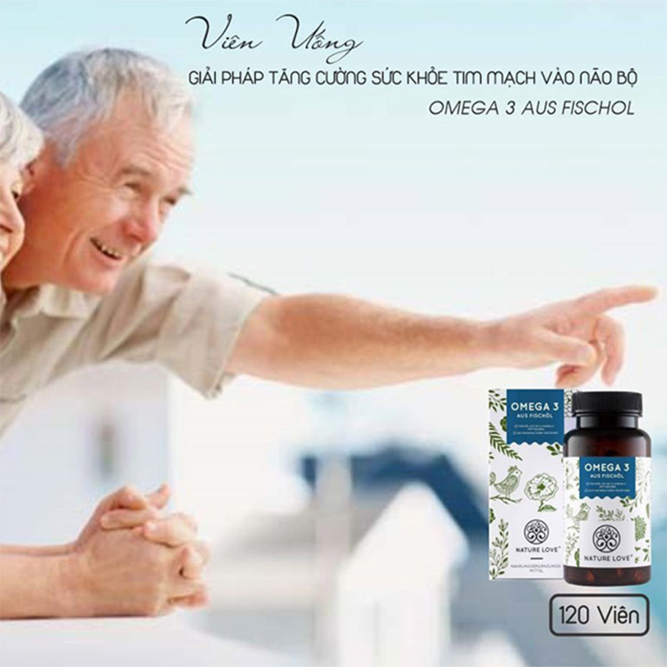 Dầu cá Nature Love Omega 3 Aus Fischol 40225 120V [Hàng Đức]
